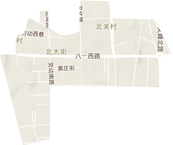 北大街道地形图