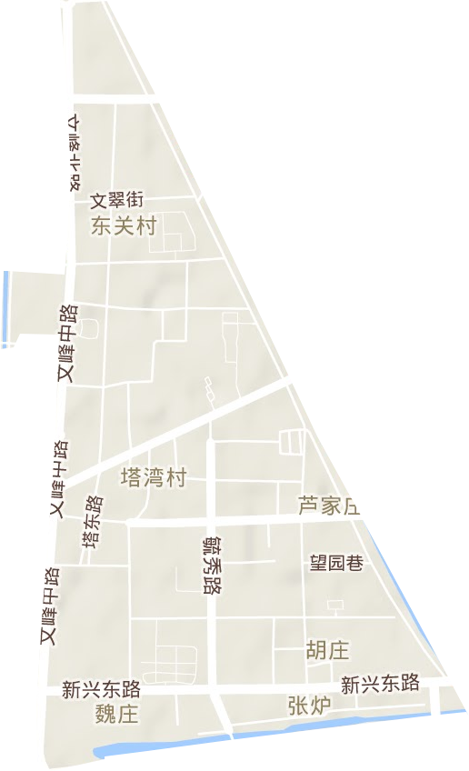 文峰街道地形图