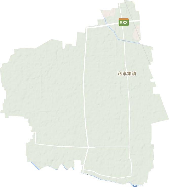 蒋李集镇地形图