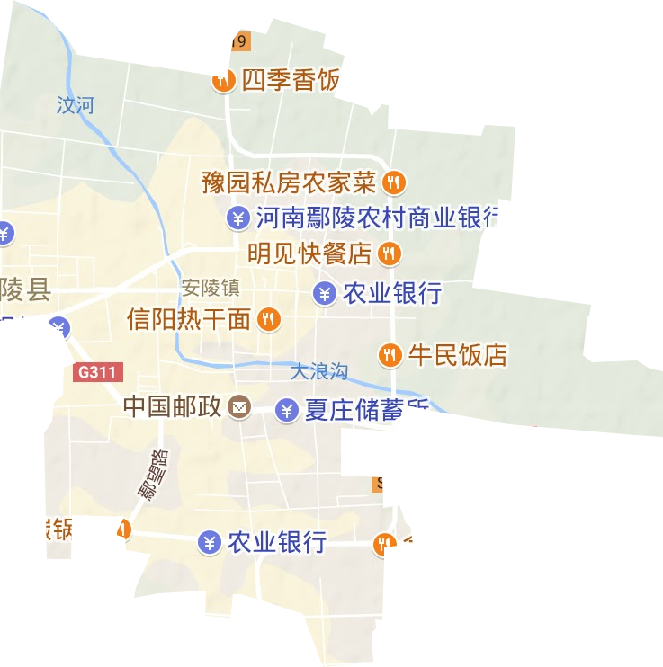 安陵镇地形图