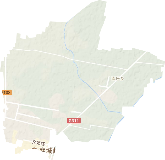 库庄镇地形图