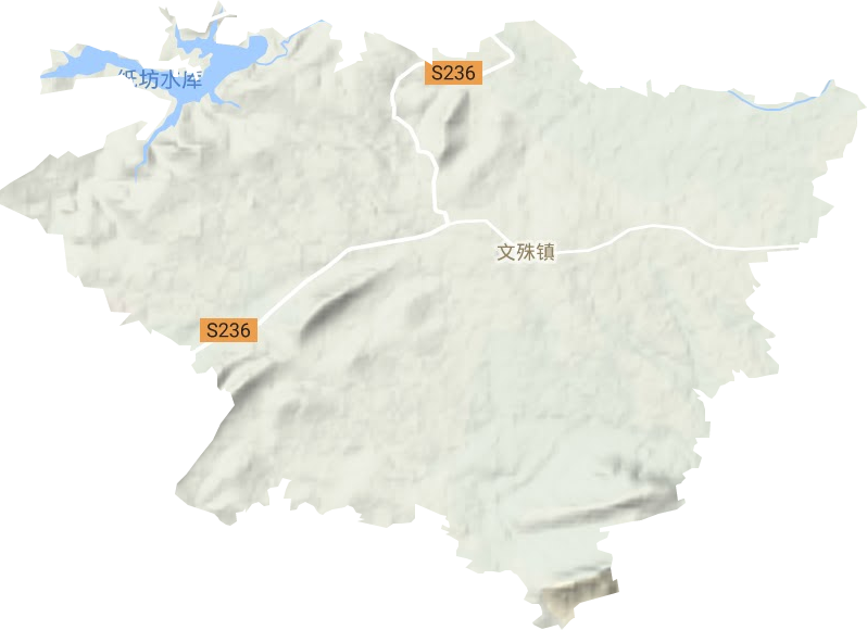 文殊镇地形图