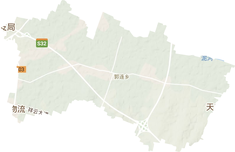 郭连镇地形图