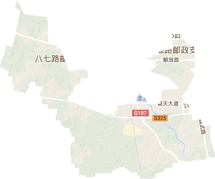 和尚桥镇地形图