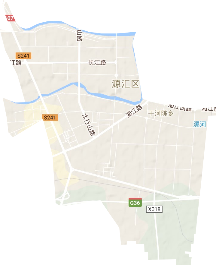 干河陈街道地形图