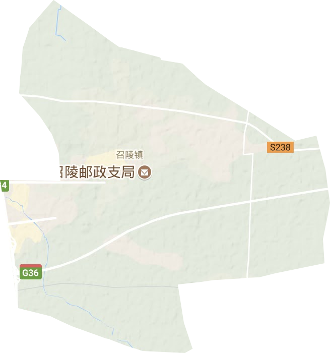召陵镇地形图