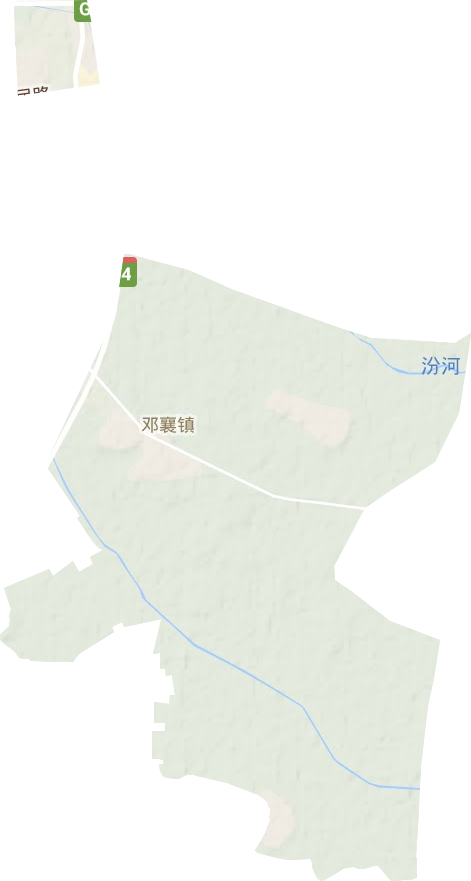 邓襄镇地形图