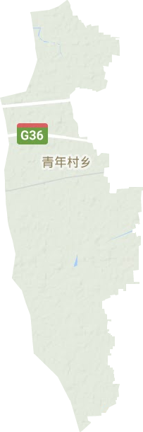 青年村乡地形图