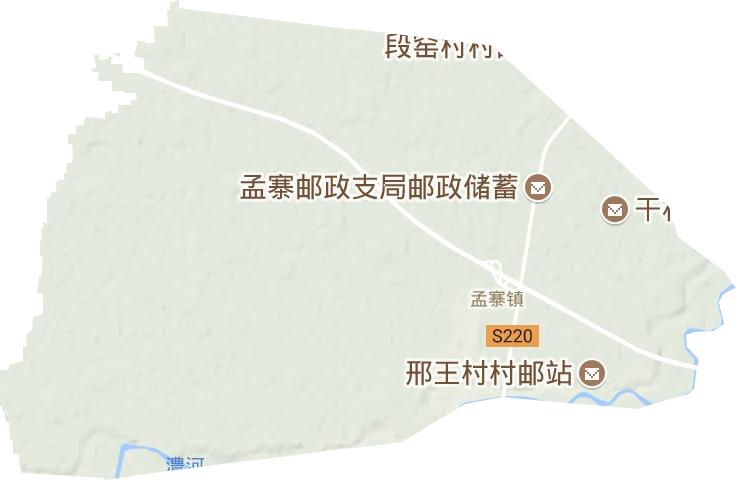 孟寨镇地形图