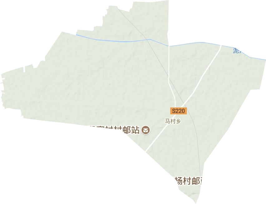 马村乡地形图