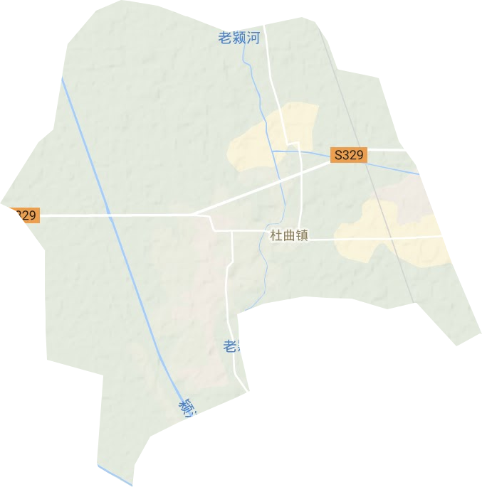 杜曲镇地形图