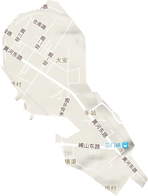 车站街道地形图