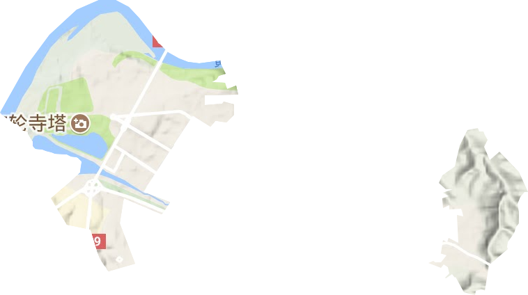 河南三门峡经济开发区地形图