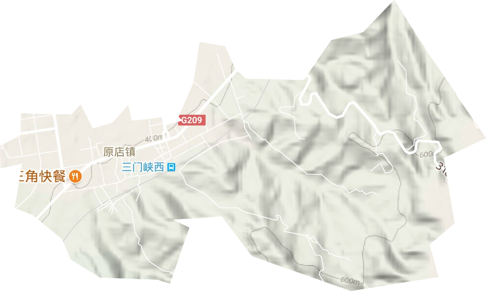 原店镇地形图