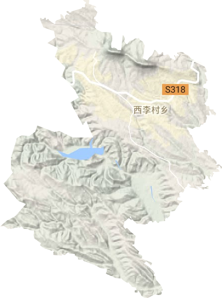 西李村乡地形图