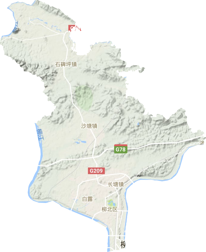 柳北区地形图
