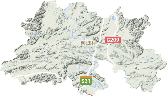柳城县地形图