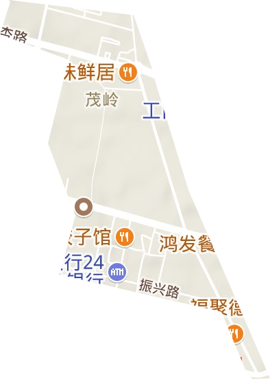 泰山路街道地形图