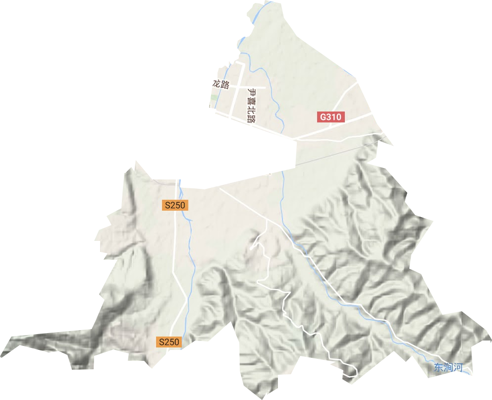 尹庄镇地形图