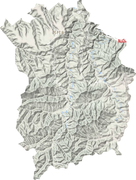 苏村乡地形图