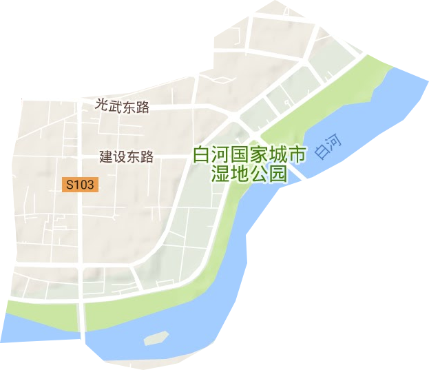 仲景街道地形图