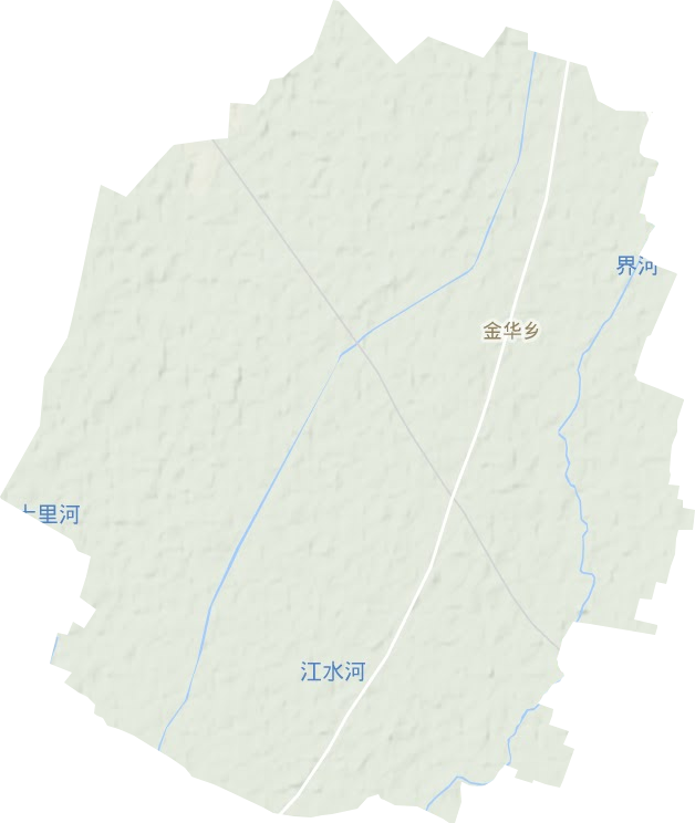 金华乡地形图