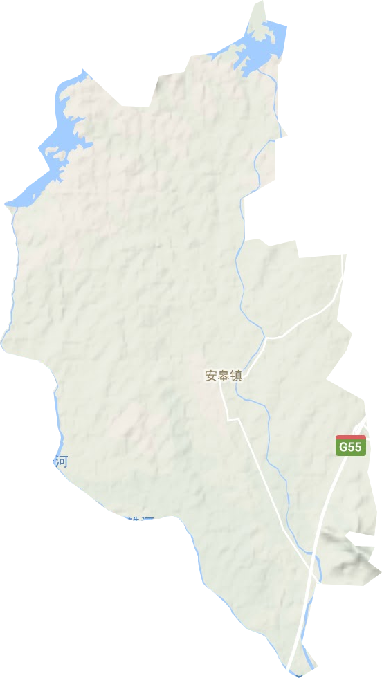 安皋镇地形图