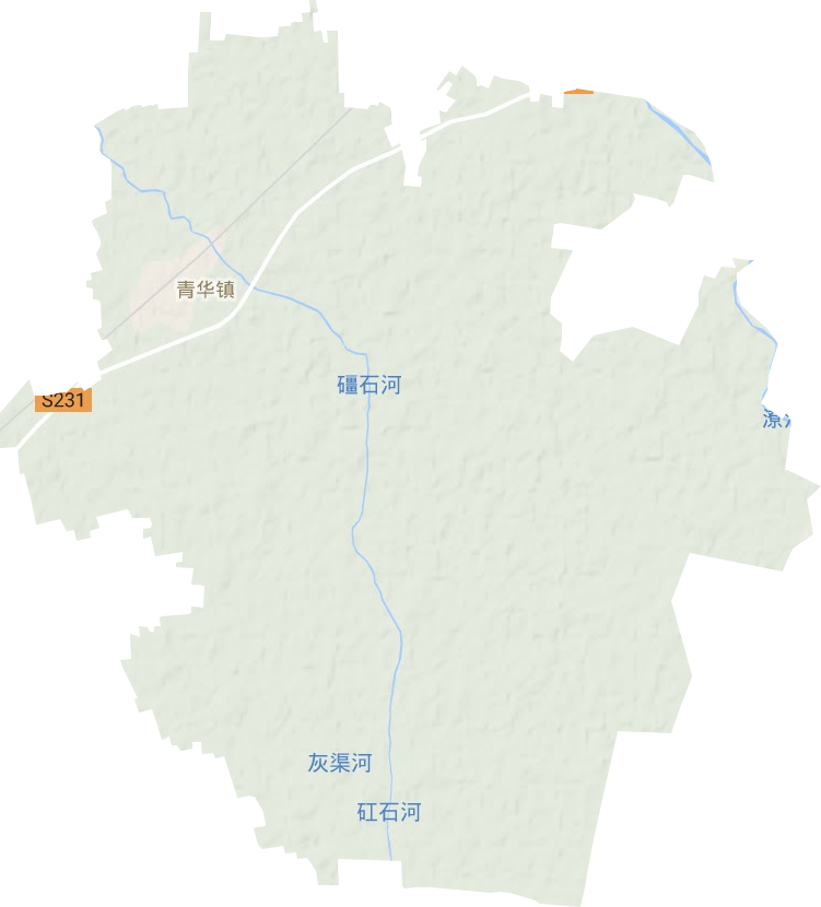 青华镇地形图