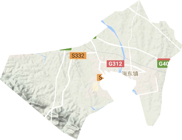 湍东镇地形图