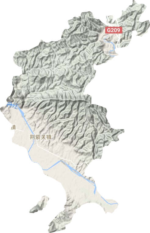 荆紫关镇地形图