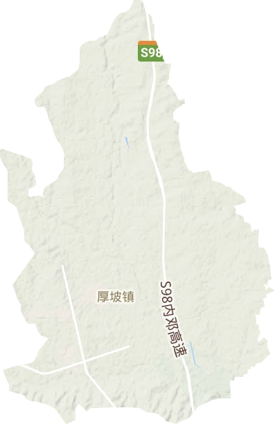 厚坡镇地形图