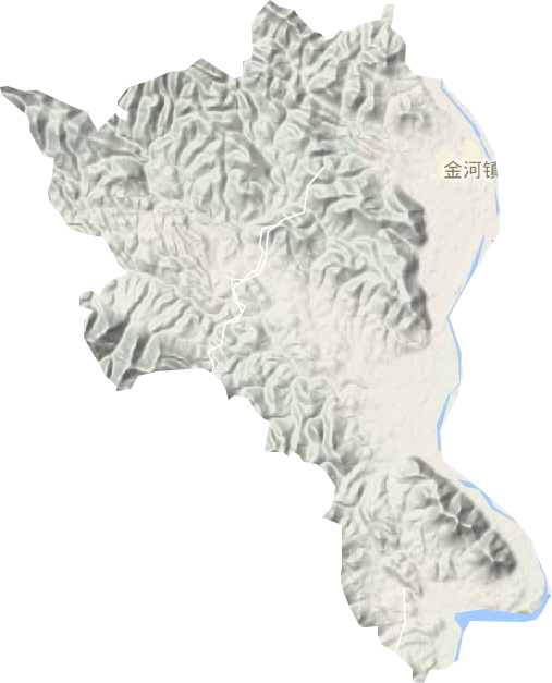金河镇地形图