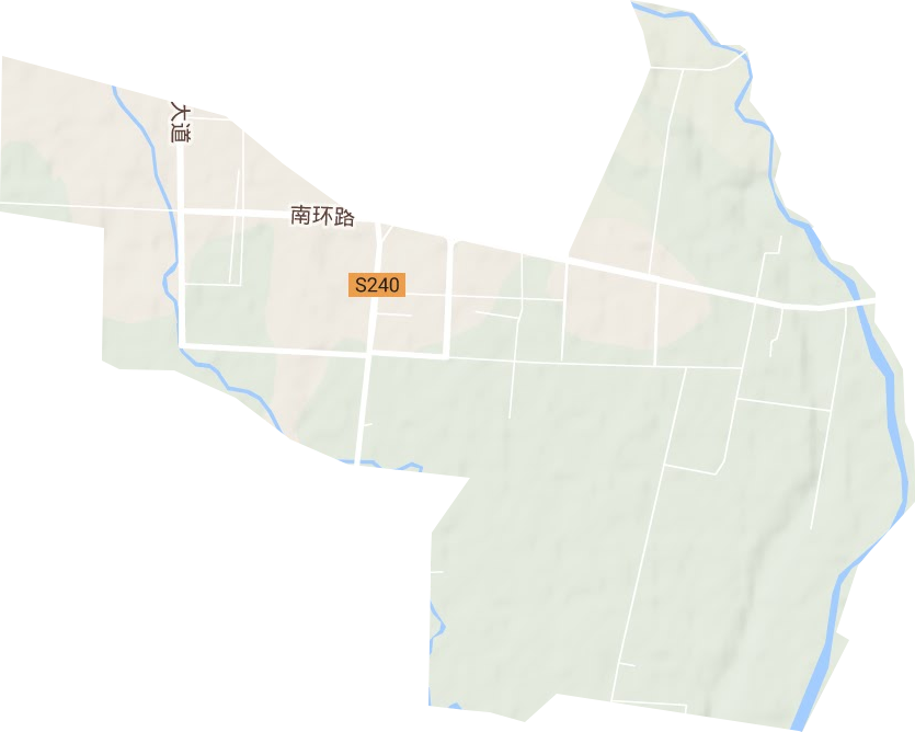 潘河街道地形图