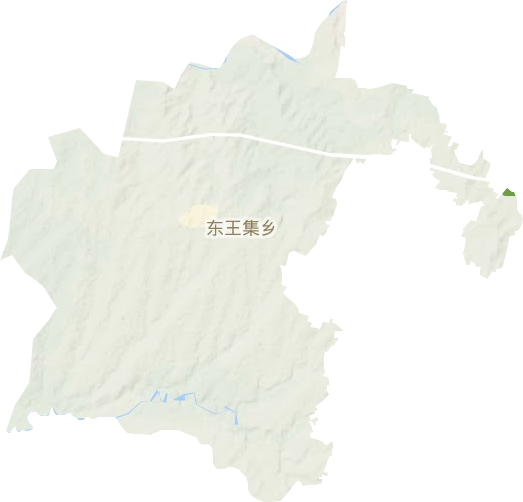 东王集乡地形图