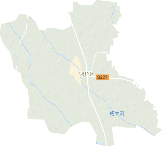冯桥镇地形图