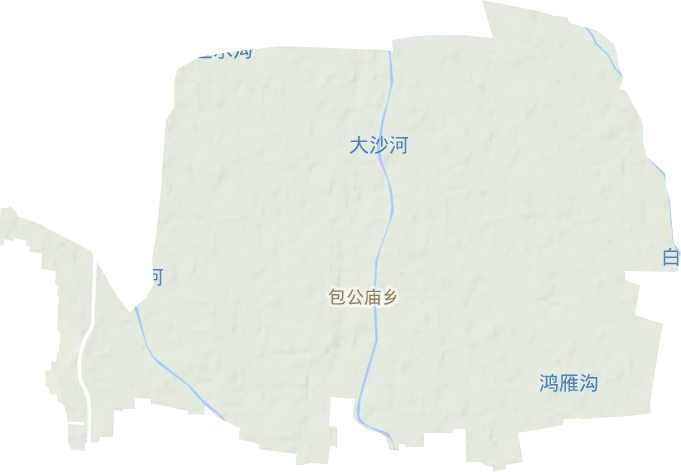 包公庙乡地形图