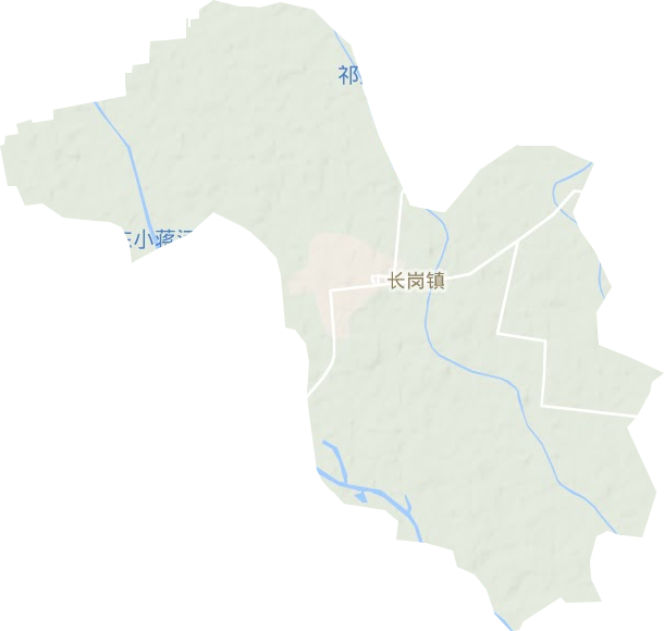 长岗镇地形图