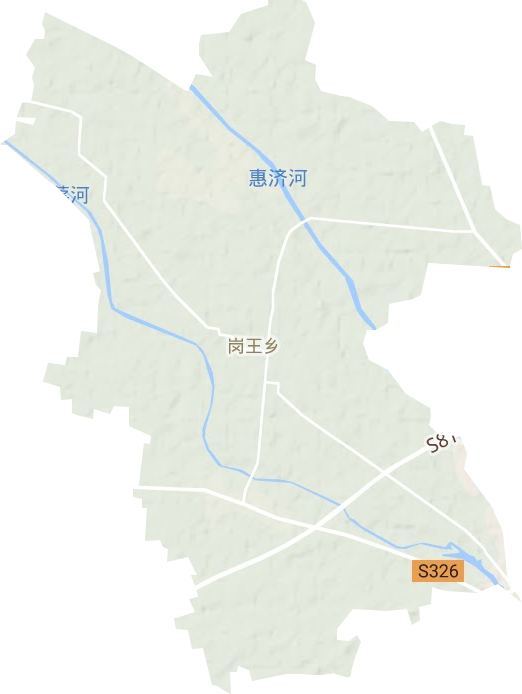 岗王镇地形图