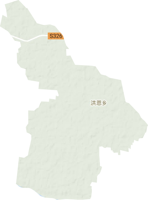 洪恩乡地形图