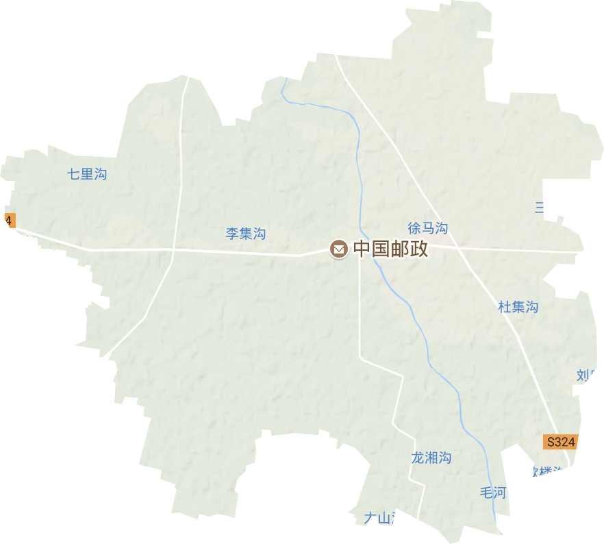 李集镇地形图