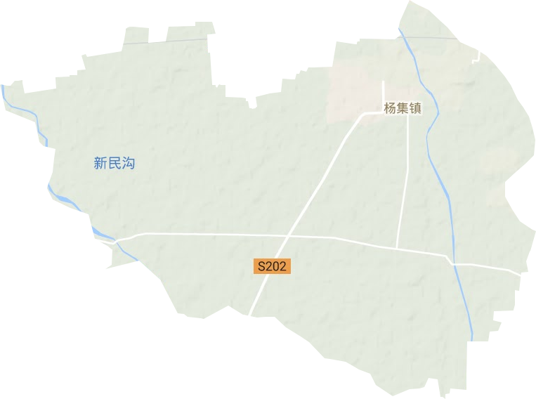 杨集镇地形图