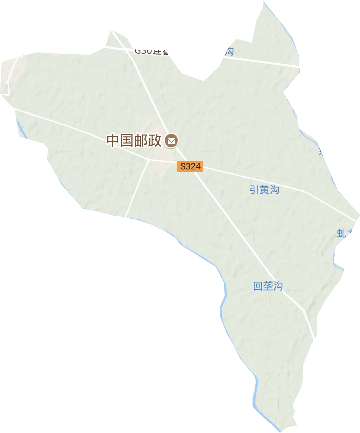 胡桥乡地形图