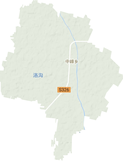 中峰乡地形图