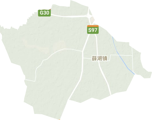 薛湖镇地形图