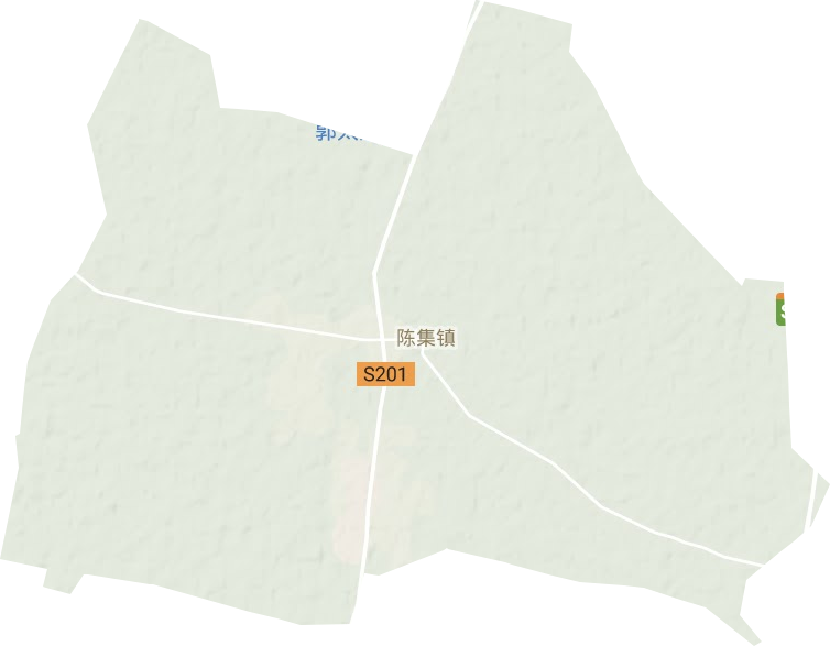 陈集镇地形图