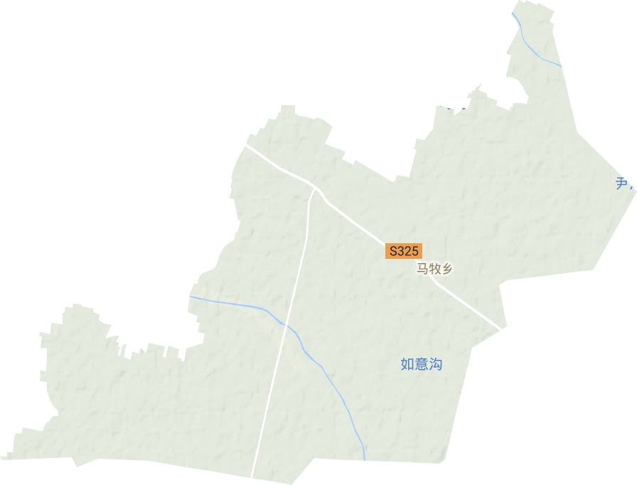 马牧镇地形图