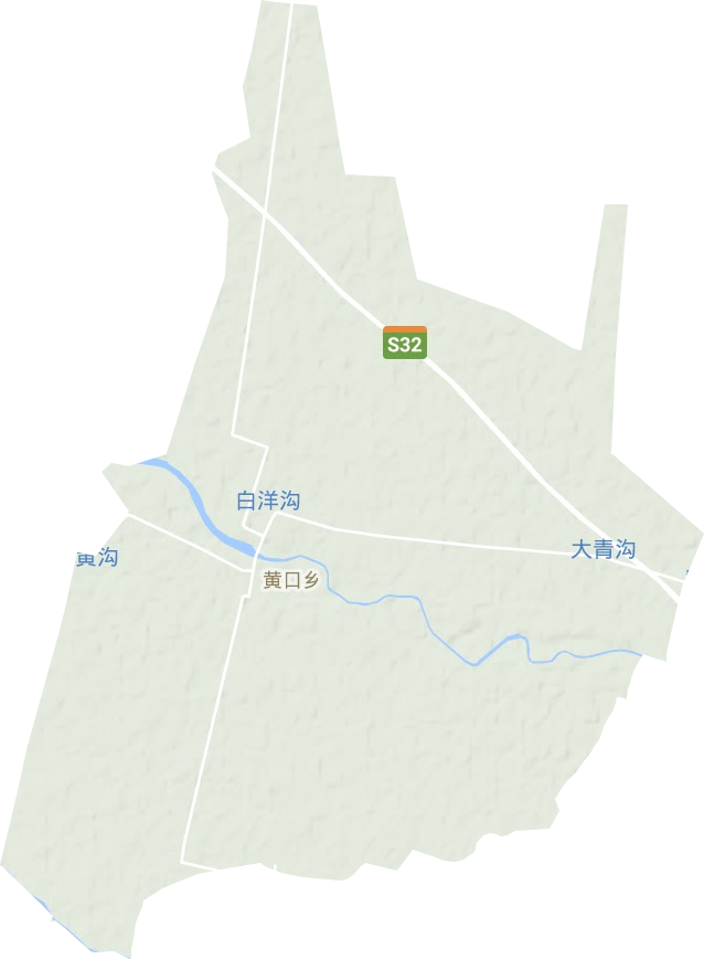 黄口乡地形图