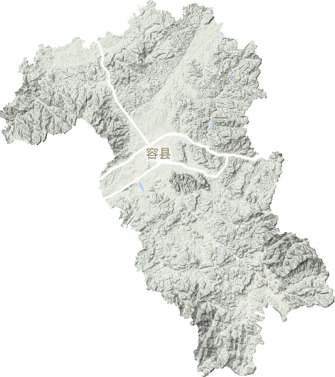 容县地形图