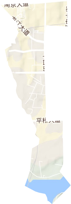 平西街道地形图