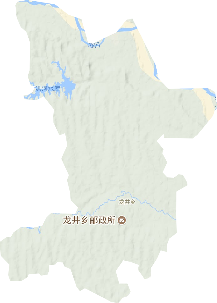 龙井乡地形图
